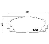 BREMBO P 83 106 Kit de plaquettes de frein, frein à disque pour DAIHATSU,GREAT W