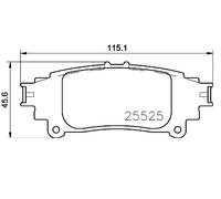 BREMBO P 83 153 Plaquettes de frein