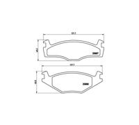 Brembo Plaquettes de frein P 85 005 Avant pour VW SEAT – Jeu de 4