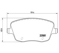 BREMBO P 85 057X Kit de plaquettes de frein, frein à disque pour SEAT,SKODA,VW