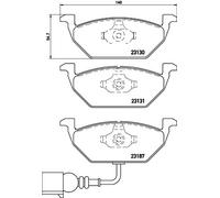 BREMBO P 85 072 Kit de plaquettes de frein, frein à disque pour ,AUDI,MG (SAIC),