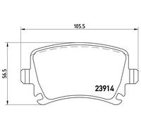 Plaquettes de frein P 85 073 BREMBO pour VW SKODA AUDI SEAT