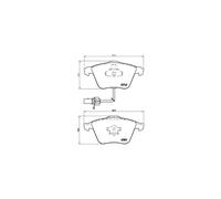 Brembo Plaquettes de frein avant P85084