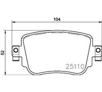 BREMBO P 85 140 Kit de plaquettes de frein, frein à disque pour AUDI,SEAT,SKODA,
