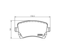 Brembo Plaquettes de frein P 85 143 pour Bentley et Audi, jeu de 4