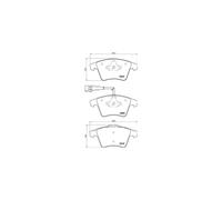 Brembo Plaquettes de frein avant P 85 149 pour VW Touareg