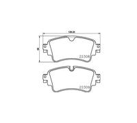 BREMBO P 85 154 Plaquettes de frein arrière pour A4 A5 A6 A8 Q5 Q7 Touareg A7