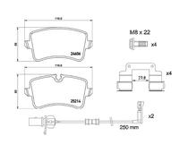 Plaquettes de frein P 85 157 BREMBO pour AUDI A8 D4