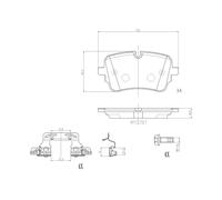 BREMBO P 85 190 Kit de plaquettes de frein, frein à disque pour AUDI,VW