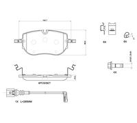 BREMBO P 85 192 Plaquettes de frein