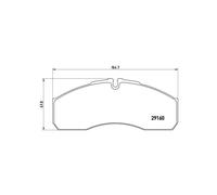 BREMBO P A6 022 Plaquettes de frein avant pour Mascott Master Daily Cabstar