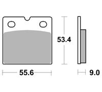 Brembo Plaquettes de frein 07bb1408 organiques Clair