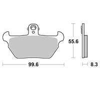 Brembo Plaquett frein Organique Carbon Ceramic ABE, 07BB2207