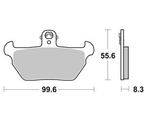 Brembo Plaquett frein Organique Carbon Ceramic ABE, 07BB2207