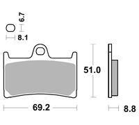 Brembo 07ya2307 Organic Brake Pads Clair