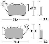 Brembo Plaquett frein Organique Carbon Ceramic ORGANIQUE, ABE, 07BB0235