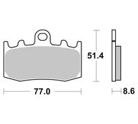 Brembo Kit de plaquettes de frein 07BB2607 – frein à disque