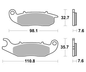 Brembo Plaquette de frein organique avant 07GR03CC