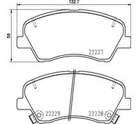 BREMBO Plaquette de Freins Bremsbelegsatz Avant Convient pour Kia Rio IV Stonic