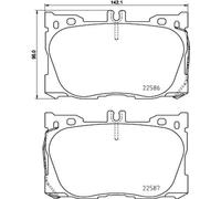 BREMBO Plaquette de Freins Bremsbelegsatz Avant pour Mercedes-Benz Glc Classe E