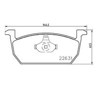 BREMBO Plaquette de Freins Bremsbelegsatz Avant pour Seat Leon VW T-Cross Polo
