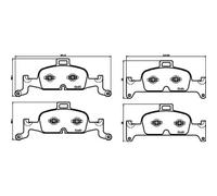 BREMBO Plaquette de Freins Bremsbelegsatz Avant Système Teves pour Audi A4
