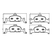 BREMBO Plaquette de Freins Bremsbelegsatz Avant Système Teves pour Audi A4 Avant