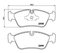 BREMBO Plaquette de Freins Bremsbelegsatz Avant Système Teves pour BMW 3er 1er