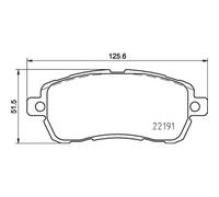 BREMBO Plaquette de Freins Bremsbelegsatz Avant Système TRW pour Ford Ka +
