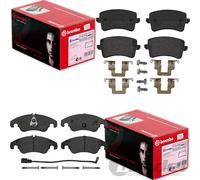 BREMBO Plaquettes De Frein Avant + Arrière Compatibles Avec AUDI A4 B8 A5 8T
