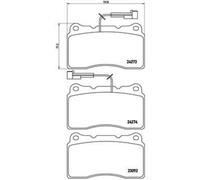 Plaquettes de frein P 23 098 BREMBO pour ALFA ROMEO 156 147 GT