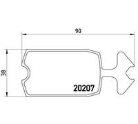Brembo P61002 Plaquettes de Frein Avant