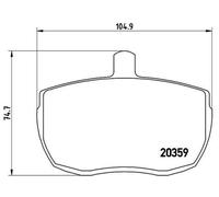 BREMBO Plaquettes de frein Avant pour FORD Transit Mk3 Minibus (VE6) Plaquettes