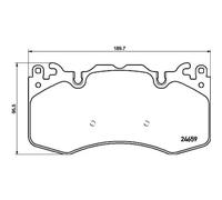 BREMBO Plaquettes De Frein Avant Pour Land Rover Range LW 3.0 D 4x4 P 44 023