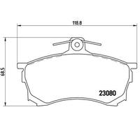 BREMBO Plaquettes de frein Avant pour MITSUBISHI CARISMA (DA) Plaquettes de P 54