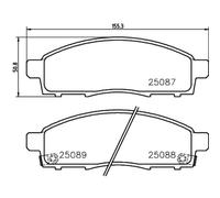 Plaquettes de frein P 54 055 BREMBO pour FIAT MITSUBISHI