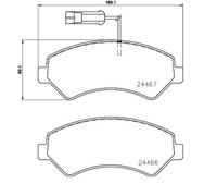 BREMBO Plaquettes de frein Avant pour OPEL Movano C Van (U9) Plaquettes de