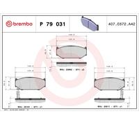 BREMBO Plaquettes de frein Avant pour SUZUKI SWIFT IV (FZ, NZ) Splash Schrägheck