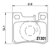 BREMBO Plaquettes de Frein Disque Arrière pour Mercedes-Benz 190 E 1.8