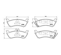 BREMBO Plaquettes de Frein Disque Arrière pour MERCEDES-BENZ M-CLASSE ML 270
