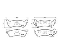 BREMBO Plaquettes de Frein Disque Arrière pour MERCEDES-BENZ M-CLASSE ML 320