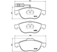 BREMBO Plaquettes de Frein Disque Avant pour Alfa Romeo 147 1.6 16V T.Spark