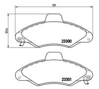 BREMBO Plaquettes de Frein Disque Avant pour Ford Escort VI Cabriolet 1.6
