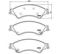 BREMBO Plaquettes de Frein Disque Avant pour Ford Ranger 3.2 TDCI 4x4 2.2