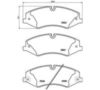 BREMBO Plaquettes de Frein Disque Avant pour Land Rover Discovery IV 3.0