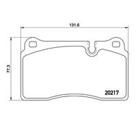 BREMBO Plaquettes de Frein Disque Avant pour Land Rover Range 3.6 D 4x4 4.2