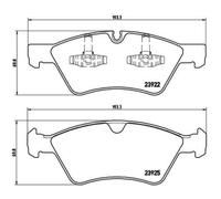 BREMBO Plaquettes de Frein Disque Avant pour MERCEDES-BENZ M-CLASSE ML 320