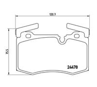 BREMBO Plaquettes de Frein Disque Avant pour Mini Roadster COOPER S