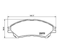 BREMBO Plaquettes de Frein Disque Avant pour Suzuki Vitara 1.4 T Allgrip