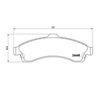BREMBO Plaquettes de Frein Disque pour Chevrolet Pionnier 4.2 AWD Saab